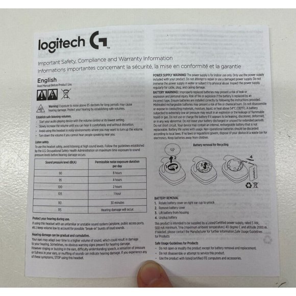 Logitech G533 Wireless DTS 7.1 Surround Gaming Headset - Picture 9 of 9